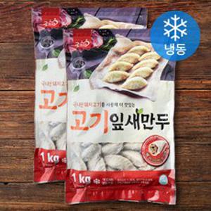 굿프랜즈 고기 잎새만두 (냉동), 1000g, 2팩