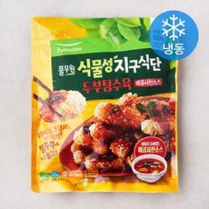 풀무원 식물성 지구식단 두부탕수육 매콤사천소스 (냉동), 350g, 1개