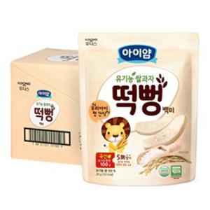 일동후디스 아이얌 유기농 쌀과자 떡뻥, 백미, 6개, 30g