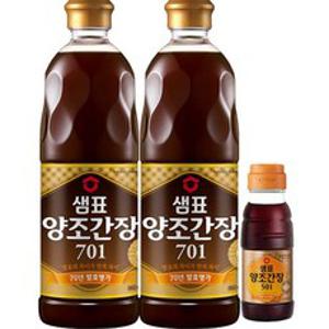 샘표 양조간장 701 860ml 2p + 501 150ml 1p, 1.87L, 1세트