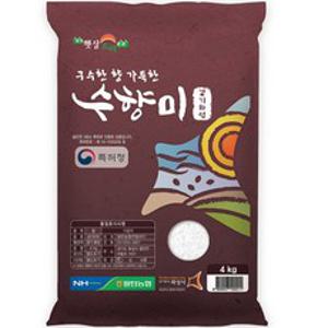 수향미 2024년산 햅쌀 골든퀸 3호 백미 특등급, 4kg, 1개