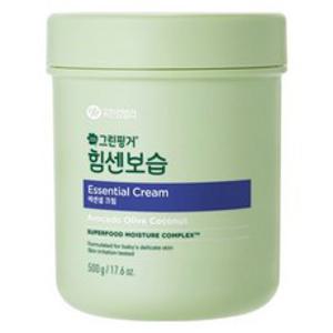 그린핑거 힘센보습 대용량 영유아 에센셜 크림 오렌지그린티향, 500g, 1개