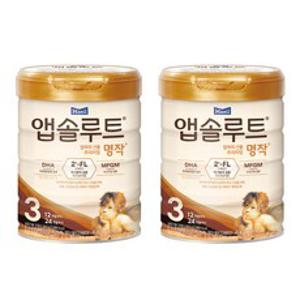 앱솔루트 명작 2FL 분유 3단계, 800g, 2개