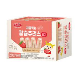 베베스트 처음먹는 칼슘츄러스 딸기 20개입 (130g) 아기과자 아기간식, 130g, 1개