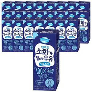 덴마크 소화가 잘되는 우유 락토프리, 190ml, 24개