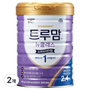 일동후디스 트루맘 뉴클래스 슈퍼프리미엄 분유 1단계 0~6개월, 800g, 2개