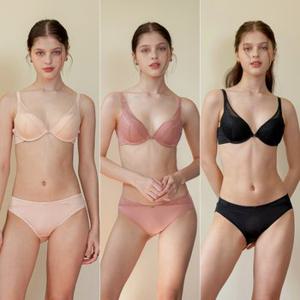 [Wonderbra] 에센셜 원더부스트 브라팬티 6종세트 라이트베이지+샌드핑크+블랙 WBW3O262829_T