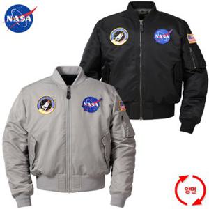 NASA 나사 남녀공용 양면 리버시블 투웨이 MA-1 자켓 블루종  N-851U 항공점퍼 아우터 2종 택1