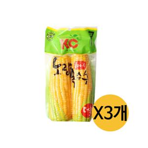 썬스위트 노랑옥수수 2개입 (500g) x3개 / 편의점 옥수수