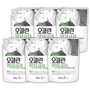 오클린 액체세제 2L(리필) x 6개 (1BOX)