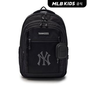 [MLB키즈]24FW 고학년 베이직 메쉬 책가방 NY (Black)