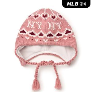 [MLB] 베이직 노르딕 이어플랩 미드 비니 NY (Mg.Pink)