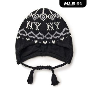 [MLB] 베이직 노르딕 이어플랩 미드 비니 NY (Black)