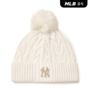 [MLB] 베이직 폼폼 미드비니 NY (Cream)