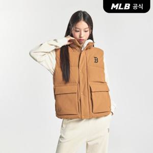 [MLB] 메가로고 중량 패딩조끼 BOS (Camel)