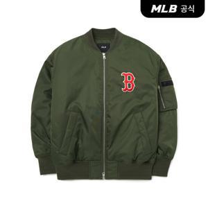 [MLB] 베이직 패디드 베이스볼 점퍼 B (D.Khaki)