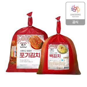 종가 (기획)포기김치 4kg+백김치 3kg