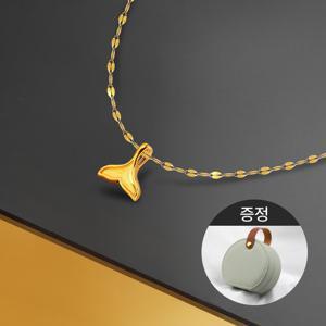 24K골든테일펜던트+18K체인 목걸이(SG-1013)+보석함