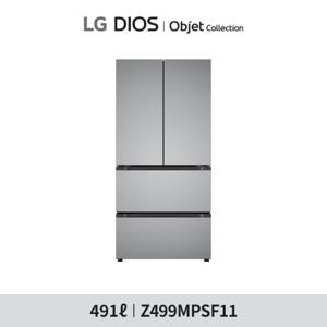 LG 디오스 오브제 김치냉장고 메탈 프라임 실버 Z499MPSF11