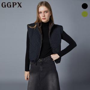 GGPX  페이크 퍼 안감 퀼팅 경량 패딩 베스트 (GOBVT017F)