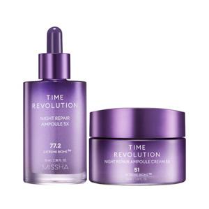 [미샤] 타임레볼루션 나이트리페어 앰플 70ml + 크림 50ml