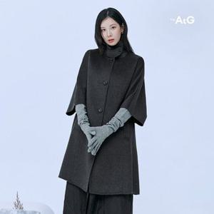 [앱4만원↓] 더엣지 24FW 울혼방 핸드메이드 케이프 코트