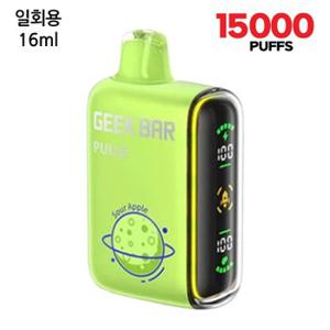 긱바 펄스 사워애플 일회용 전자담배 15000puffs