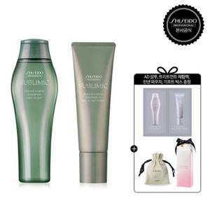 [지성두피]휀테포르테 샴푸 250ml&두피 트리트먼트 130g [체험팩 샤셰 2종+파우치+기프트박스]