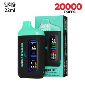 블랙유니콘바 더블스피아민트 일회용 전자담배 20000puffs 대용량 전담 기기