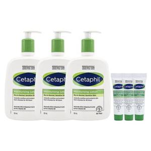 [Cetaphil] 세타필 모이스춰 라이징 로션 대용량 591ml 3개+로션14g3개