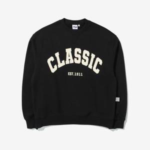 [FILA] FILA CLASSIC 기모맨투맨 (FE2POE5105X_BLK)