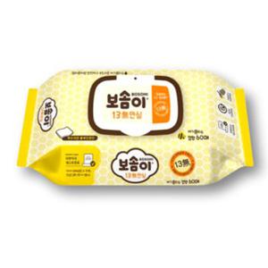 깨끗한나라 보솜이 13무 안심 물티슈 캡 60매 x 10팩