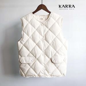 KARRA 플랫스퀘어누빔베스트_A4W0048