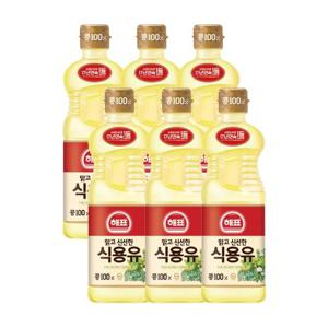 [사조대림] 해표 콩기름 0.5L x6개 /식용유