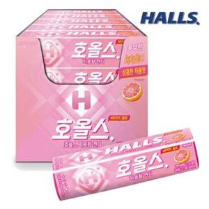 [땡큐온]호올스 HALLS 자몽향 캔디 27.9g 20개입