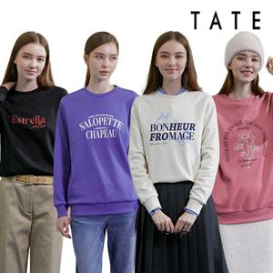 [TATE] 테이트 24FW 여성 NEW+ 리얼 웜 레터링 융기모 스웨트 셔츠 4종