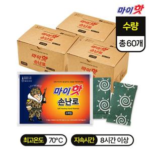 마이핫 미니 손난로 25g 20개입 x 3box (총 60개)