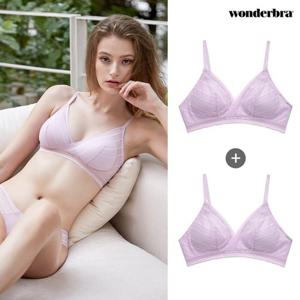 [Wonderbra] 원더브라 에센셜 와이어리스 브라렛 라이트퍼플 브라 2종 WBWBR1N74_2