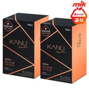 맥심 카누 시그니처 다크 미니 60T x 2개