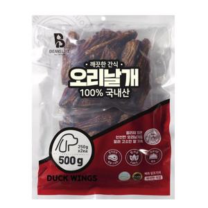 빈즈라이크 오리 날개 500g 국내산 대용량간식