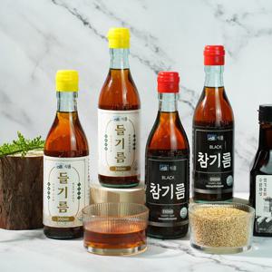 [꿈틀]직접 제조하는 30년째 전통의 고소한 진한 참기름350ml+들기름350ml