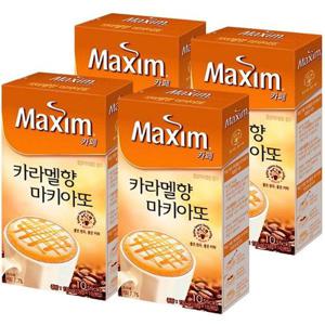 갤러리아_맥심 카페 카푸치노 카라멜마끼아또 10T x 4개