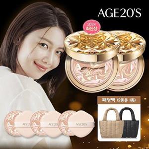 [에이지투웨니스]+최신상 AGE20S 에센스 커버 팩트 로얄 골드 에디션(본품2+리필3+패딩백1)