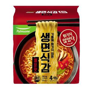 풀무원 생면식감 생라면 매운맛 95.9G*4입