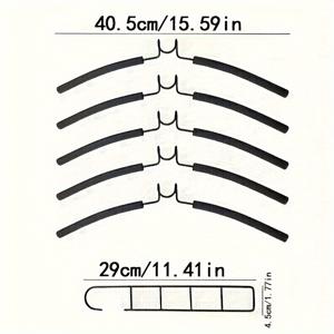 TEMU 티셔츠와 청바지 정리를 위한 탈착식 바지 걸이와 미끄럼 방지 디자인이 있는 5단 공간 절약형 옷걸이