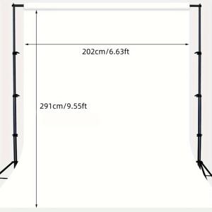 TEMU 폴리에스테르 사진 배경 - 사진 촬영, 비디오 녹화 및 행사용 순백색 사진 스크린 - 접이식, 주름 방지 배경 커튼 (스탠드 및 클립 미포함)