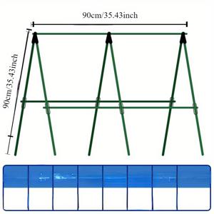 TEMU 등반 식물용 견고한 금속 정원 트렐리스 세트 - 오이, 콩 & 토마토에 완벽 - 내구성 있는 식물 지지 프레임