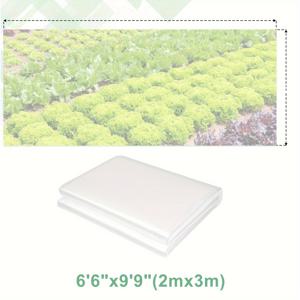 TEMU 1개 내구성 있는 투명 온실 커버 - UV 및 찢어짐 방지, 사계절 식물 보호, 방풍 및 방설, 정원, 보육원 및 애완동물용 장벽에 이상적