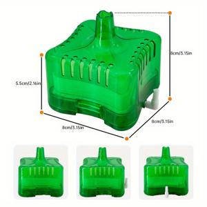 TEMU 1pc 아쿠아리움 코너 스폰지 필터 물고기 탱크 바이오 에어 펌프 액세서리 효율적인 여과 시스템 수생 애완 동물, ABS 구성 무충전 작동