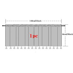 TEMU 1 패널 작은 창 커튼, Boho 얇은 짧은 커튼 밸런스 크로 셰 뜨개질 레이스 커튼 술, 줄무늬 패턴, 주방 카페, 욕실 빈티지 스타일 룸 장식 홈 장식을위한 짧은 농가 창 처리가있는 보헤미안 중공 니트 수제 커튼